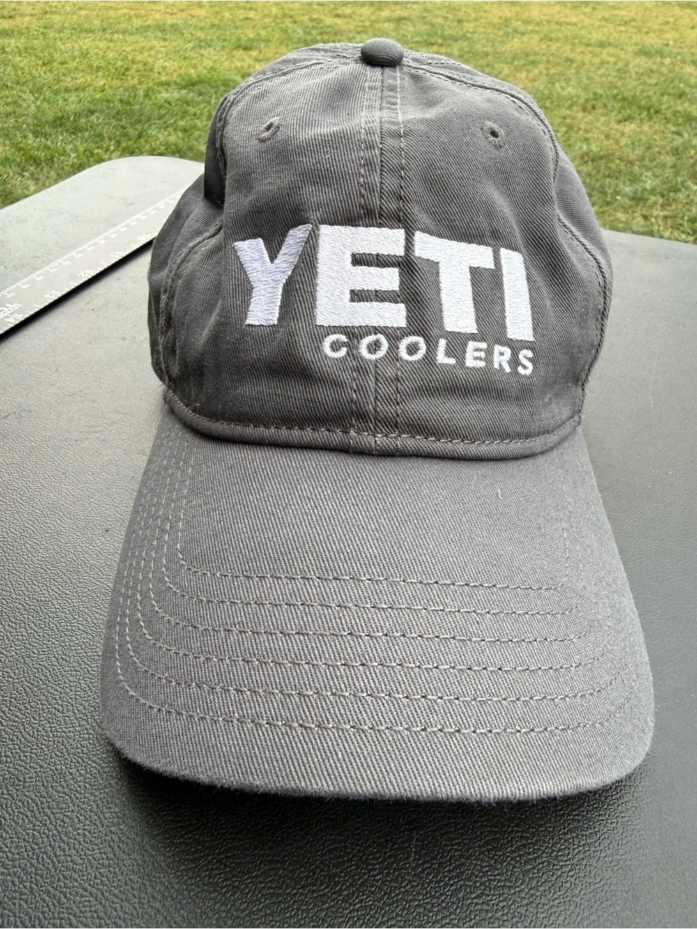 Yeti Charcoal Gray Embroidered Logo Baseball Cap